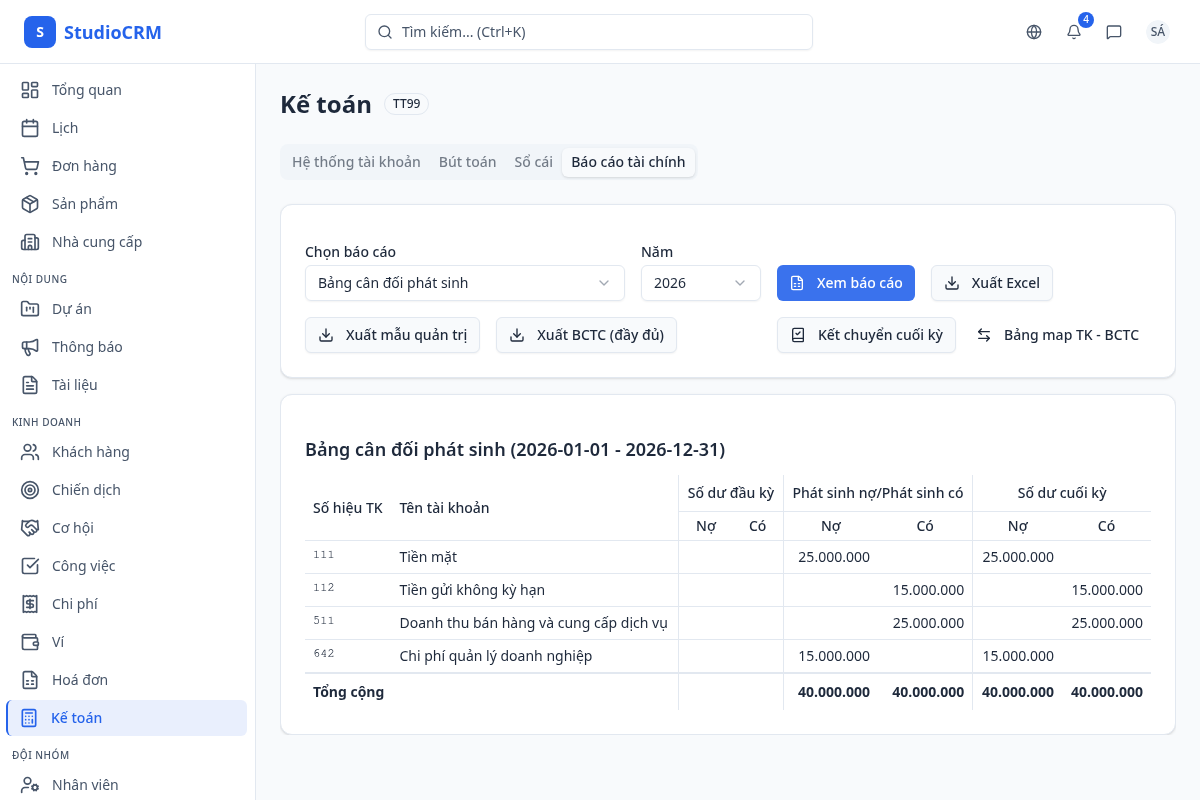 Báo cáo tài chính