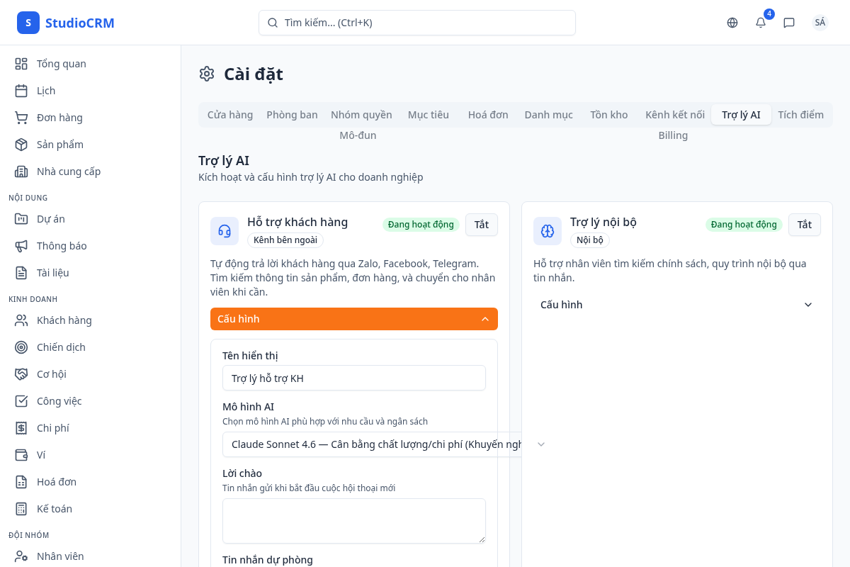 Cấu hình chi tiết