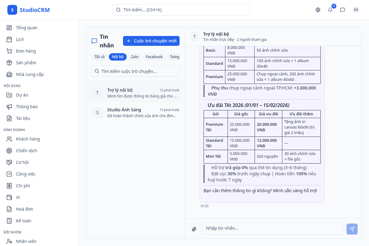 Trợ lý nội bộ
