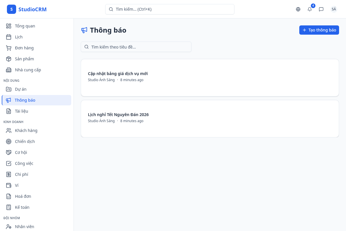 Thông báo nội bộ
