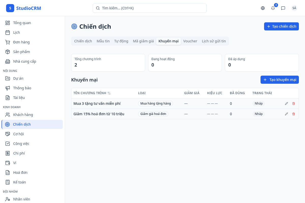 Chương trình khuyến mại