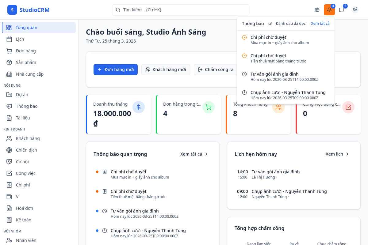 Thông báo hệ thống