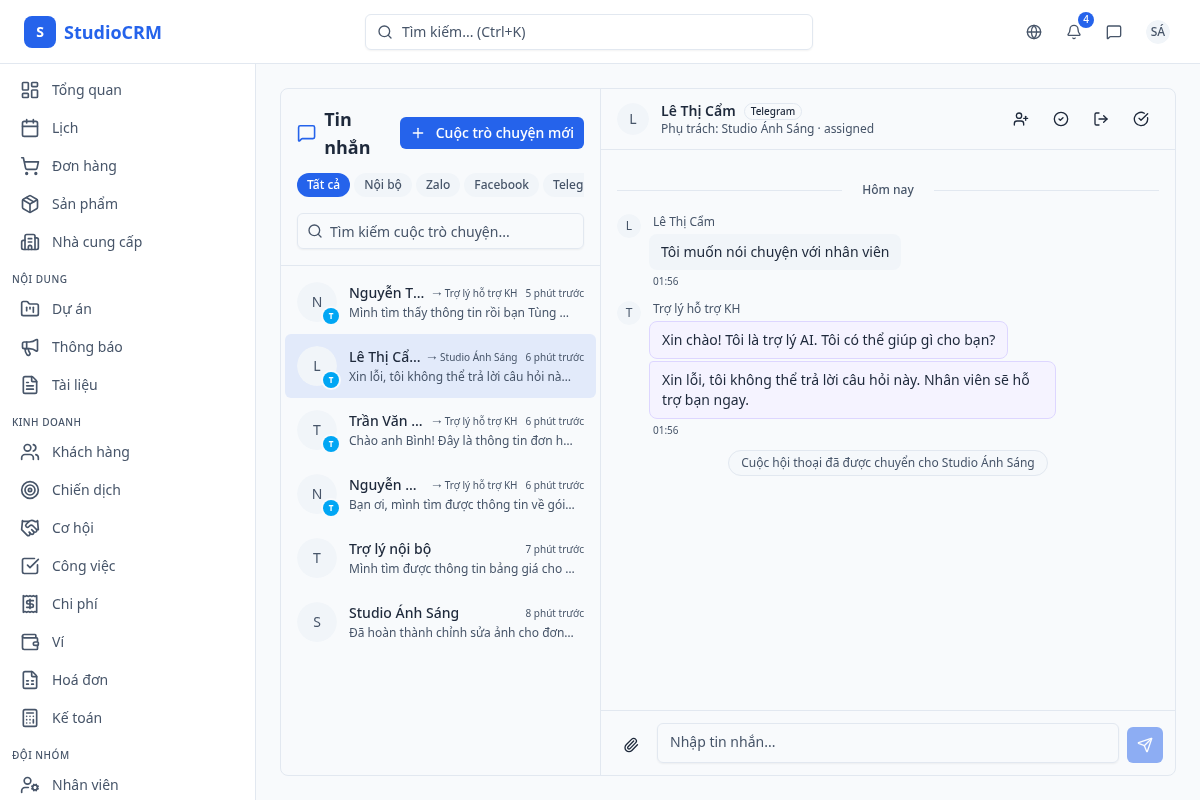 Thông báo chưa đọc