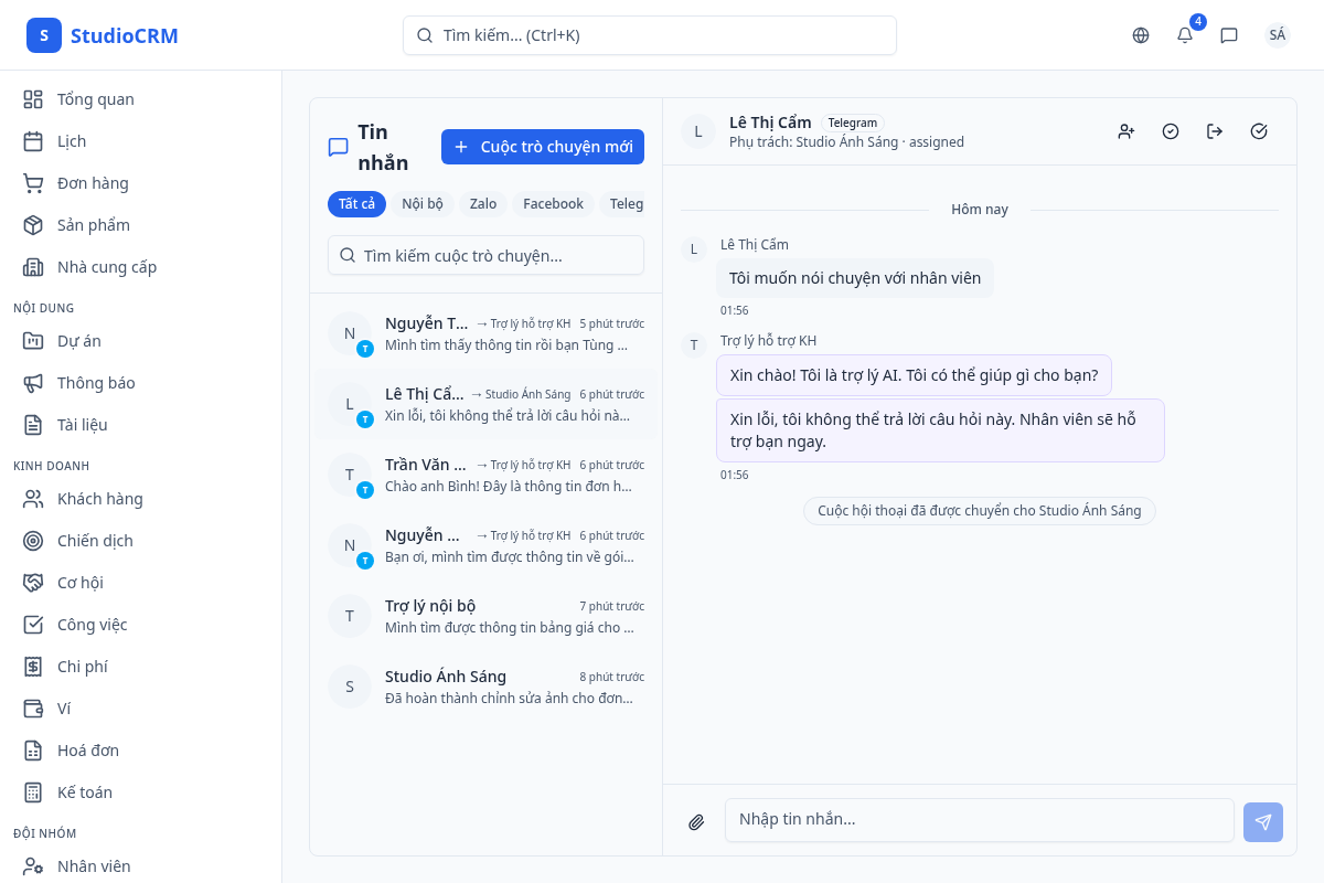 Tin nhắn hệ thống