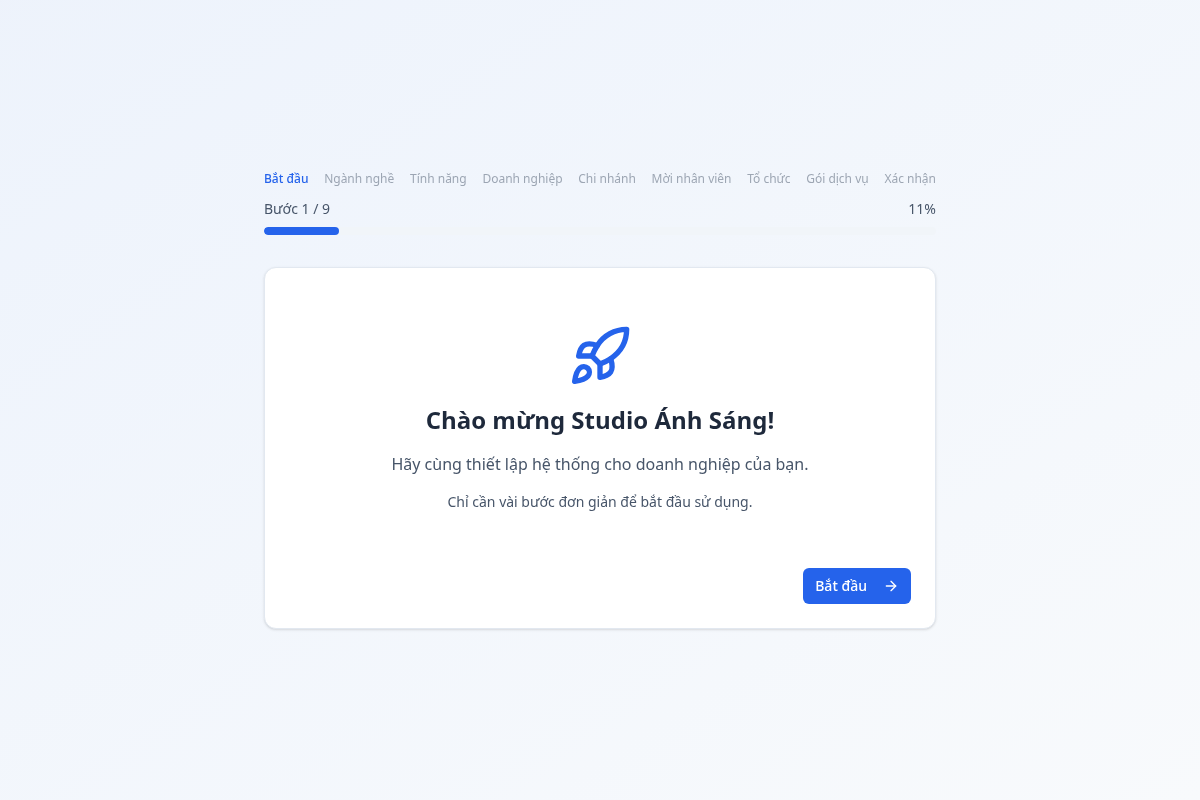 Màn hình chào mừng