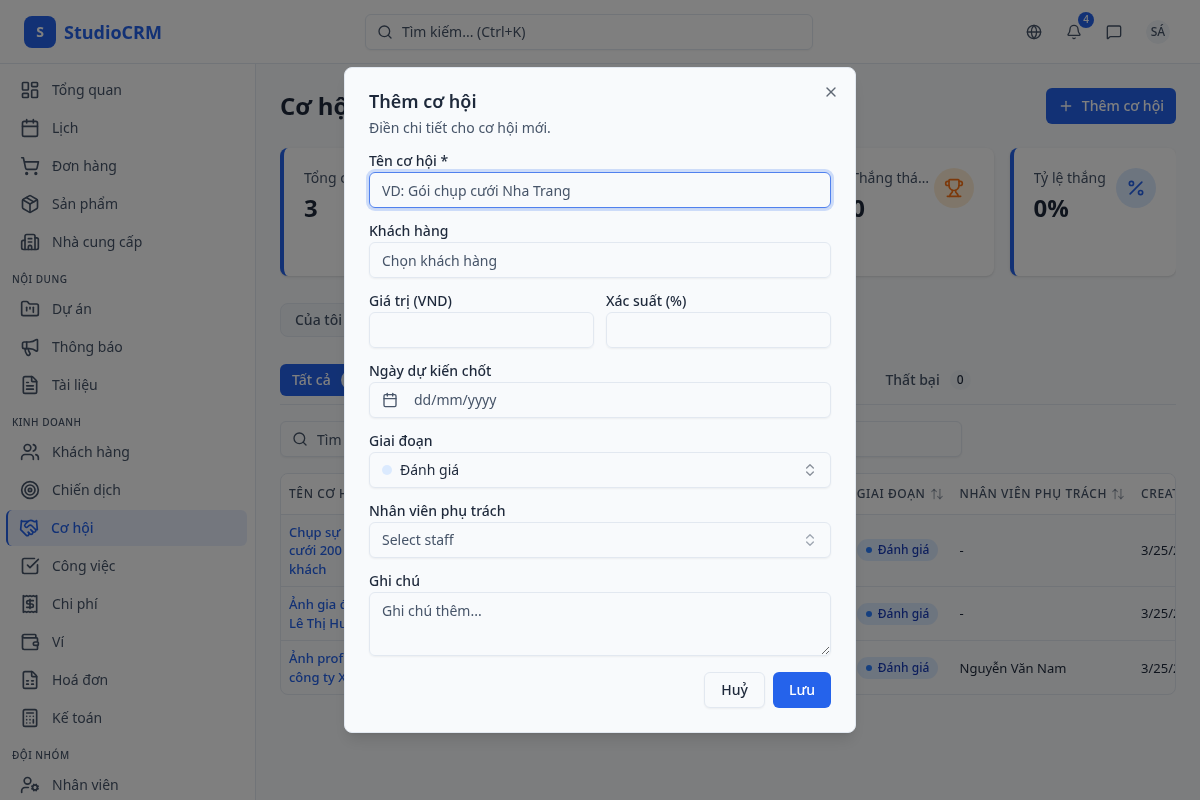 Tạo cơ hội mới